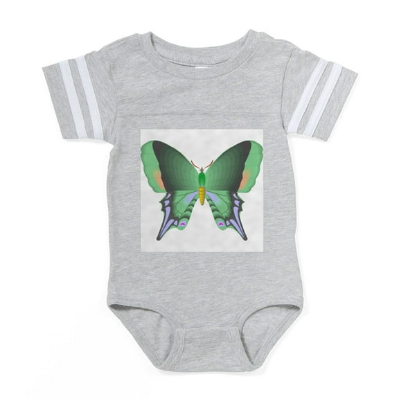 CafePress - Fantasy Butterfly 4 - Cute Infant Baby Football Bodysuit