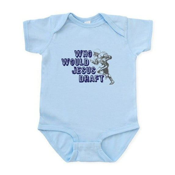 CafePress - Fantasy Football Jesus Draft (WWJD) Infant Bodysui - Baby Light Bodysuit, Size Newborn - 24 Months
