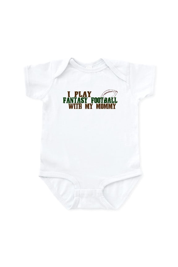 - Fantasy Football With Mommy Infant Bodysuit - Baby Light Bodysuit, Size Newborn - 24 Months