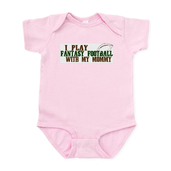CafePress - Fantasy Football With Mommy Infant Bodysuit - Baby Light Bodysuit, Size Newborn - 24 Months