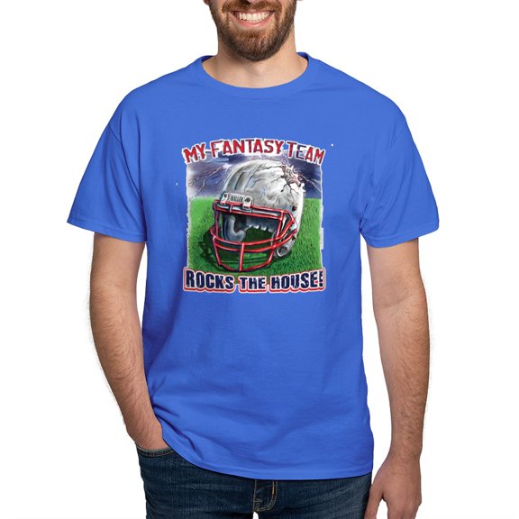 CafePress - Fantasy Rocks The House Dark T Shirt - Men's Classic Graphic Cotton T-Shirt