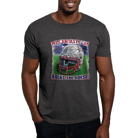 CafePress - Fantasy Rocks The House Dark T Shirt - Men's Classic Graphic Cotton T-Shirt