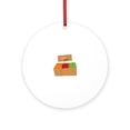 thumbnail image 1 of CafePress - Farm Fresh -  Round Wood Ornament 4", 1 of 2