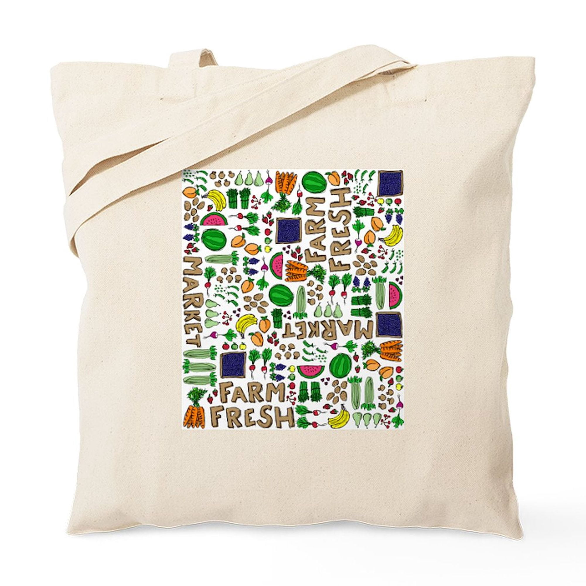 CafePress Farmers' Market Canvas Tote Bag - Reusable Shopping Bag, Natural, Two Size Options - View #7