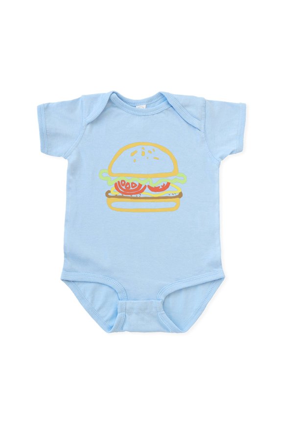 - Fast Food Hamburger Body Suit - Baby Light Bodysuit, Size Newborn - 24 Months