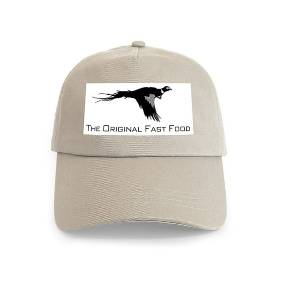 CafePress - Fast Food Pheasant Cap - Adjustable 100% Brushed Unisex Casual Cotton Baseball Cap, Beige, 1