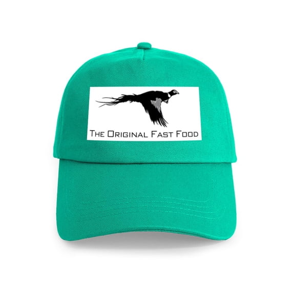 CafePress - Fast Food Pheasant Cap - Adjustable 100% Brushed Unisex Casual Cotton Baseball Cap, Beige, 1