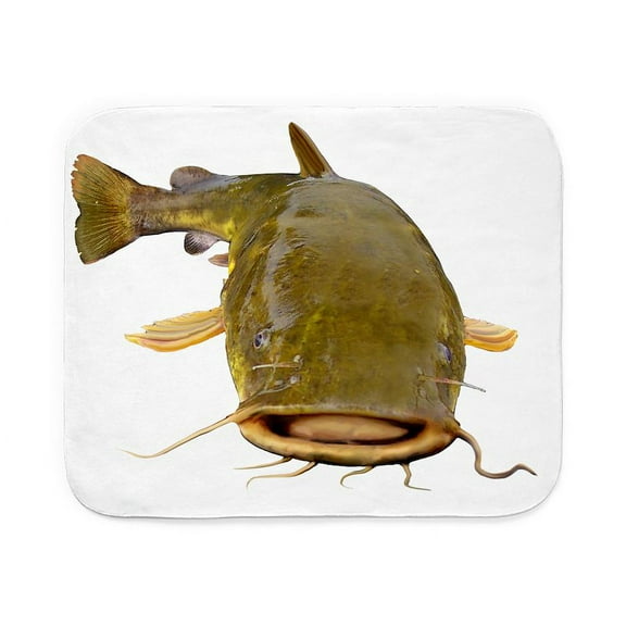 CafePress Fat Flathead Catfish, White Sherpa Fleece Throw, 60 in x 50 in