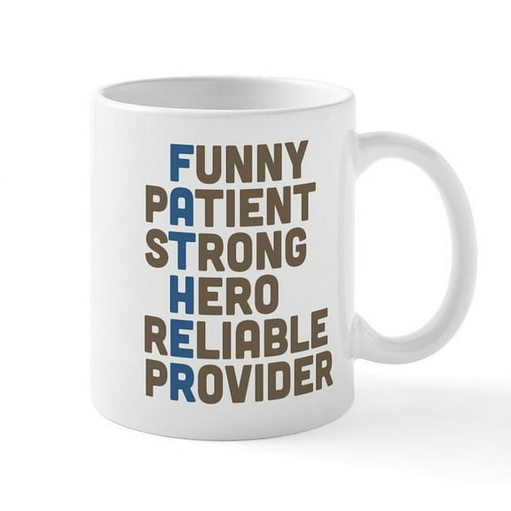 CafePress - Father Mug - 11 oz Ceramic Mug - Novelty Coffee Tea Cup