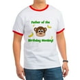 thumbnail image 1 of CafePress - Father Of The Birthday Monkey! T Shirt - 100% Cotton Ringed T-Shirt, 1 of 4