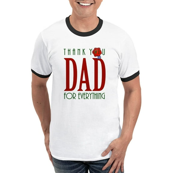 CafePress - Father's Day T Shirt - 100% Cotton Ringed T-Shirt