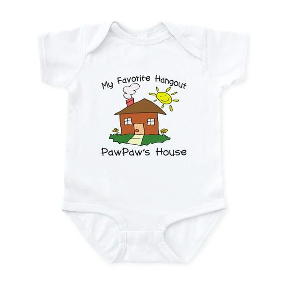 CafePress - Favorite Hangout Pawpaw's Hou Infant Bodysuit - Baby Light Bodysuit, Size Newborn - 24 Months