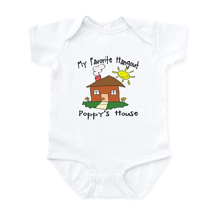 CafePress - Favorite Hangout Poppy's House Baby/Toddler Onesie - Baby Light Bodysuit, Size Newborn - 24 Months