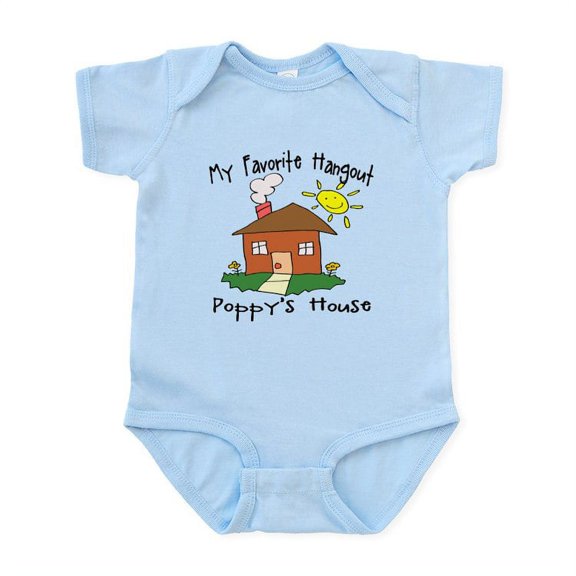 CafePress - Favorite Hangout Poppy's House Baby/Toddler Onesie - Baby Light Bodysuit, Size Newborn - 24 Months