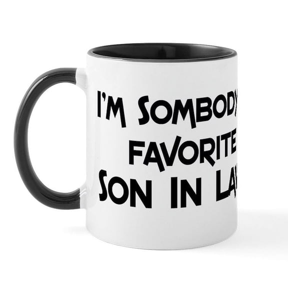CafePress - Favorite Son In Law Mug - 11 oz Ceramic Mug - Novelty Coffee Tea Cup