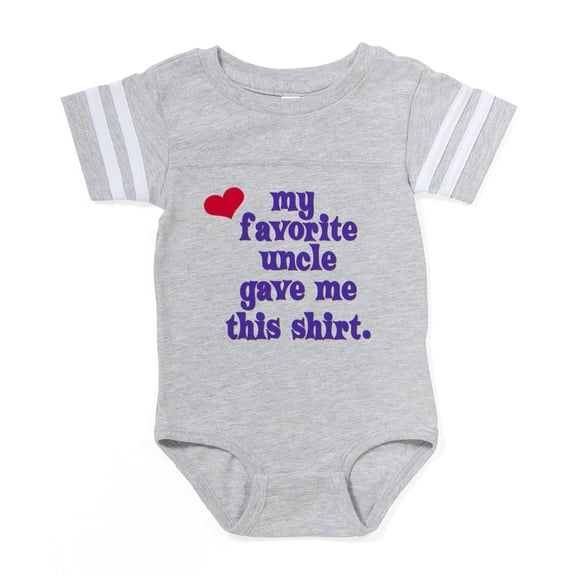 CafePress - Favorite Uncle - Cute Infant Baby Football Bodysuit