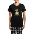 thumbnail image 1 of CafePress - Fawn French Bulldog Women's Dark Pajamas - Women's Short Sleeve Print T-Shirt and Pants Dark Cotton Pajama Set, 1 of 7