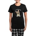 thumbnail image 1 of CafePress - Fawn Frenchie IAAM Women's Dark Pajamas - Women's Short Sleeve Print T-Shirt and Pants Dark Cotton Pajama Set, 1 of 7