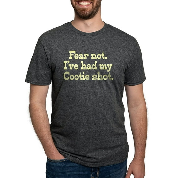 CafePress - Fearnotcooties Men's Deluxe T Shirt - Mens Tri-blend T-Shirt