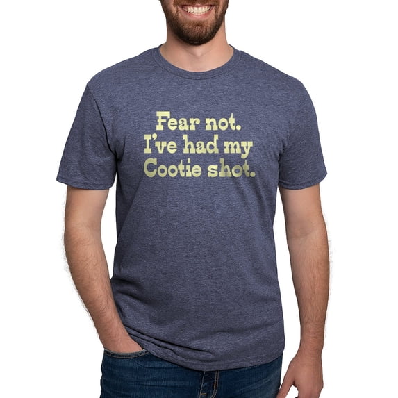CafePress - Fearnotcooties Men's Deluxe T Shirt - Mens Tri-blend T-Shirt