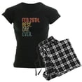 thumbnail image 1 of CafePress - Feb 29Th Best Day Ever Pajamas - Women's Short Sleeve Print T-Shirt and Pants Dark Cotton Pajama Set, 1 of 7
