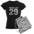 thumbnail image 1 of CafePress - February 29 Pajamas - Women's Short Sleeve Print T-Shirt and Pants Dark Cotton Pajama Set, 1 of 7