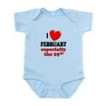 thumbnail image 1 of CafePress - February 29Th Infant Bodysuit - Baby Light Bodysuit, Size Newborn - 24 Months, 1 of 4