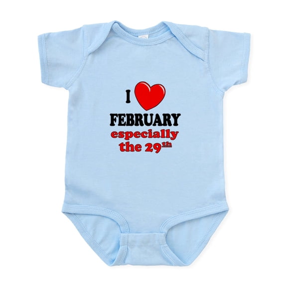 CafePress - February 29Th Infant Bodysuit - Baby Light Bodysuit, Size Newborn - 24 Months