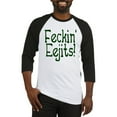thumbnail image 1 of CafePress - Feckin' Eejits! Baseball Jersey - Cotton Baseball Jersey, 3/4 Raglan Sleeve Shirt, 1 of 4