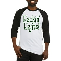 CafePress - Feckin' Eejits! Baseball Jersey - Cotton Baseball Jersey, 3/4 Raglan Sleeve Shirt