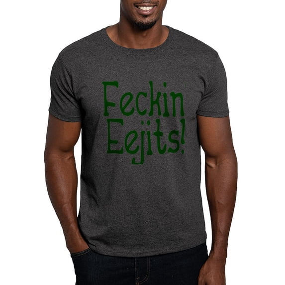 CafePress - Feckin' Eejits! Dark T Shirt - Men's Classic Graphic Cotton T-Shirt