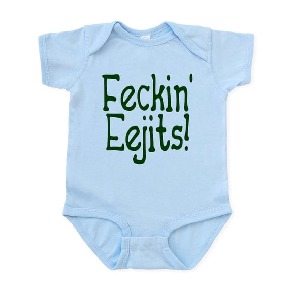 CafePress - Feckin' Eejits! Infant Bodysuit - Baby Light Bodysuit, Size Newborn - 24 Months