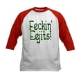 thumbnail image 1 of CafePress - Feckin' Eejits! Kids Baseball Jersey - Kids Cotton Baseball Jersey, 3/4 Sleeve Shirt, 1 of 4
