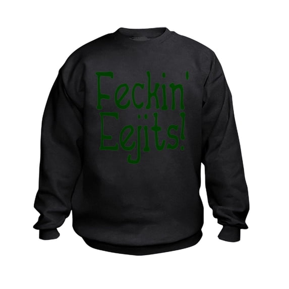CafePress - Feckin' Eejits! Kids Sweatshirt - Kids Sweatshirt, Youth Crew Neck Sweatshirt