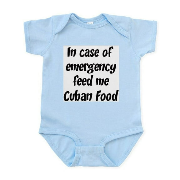 CafePress - Feed Me Cuban Food Infant Bodysuit - Baby Light Bodysuit, Size Newborn - 24 Months