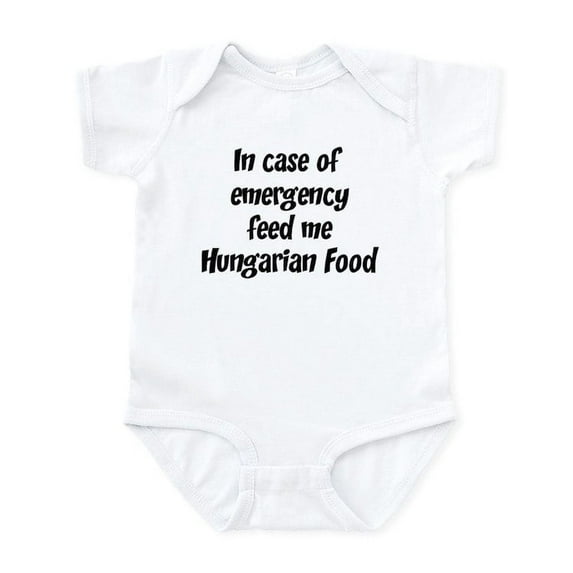 CafePress - Feed Me Hungarian Food Infant Bodysuit - Baby Light Bodysuit, Size Newborn - 24 Months