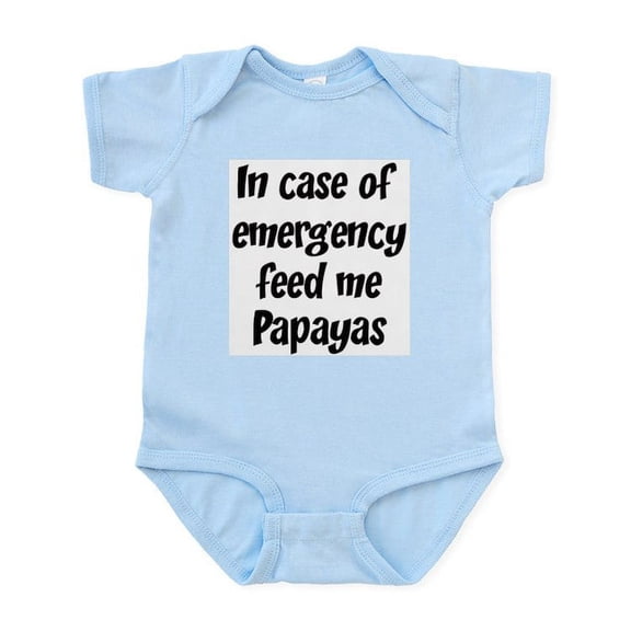 CafePress - Feed Me Papayas Infant Bodysuit - Baby Light Bodysuit, Size Newborn - 24 Months