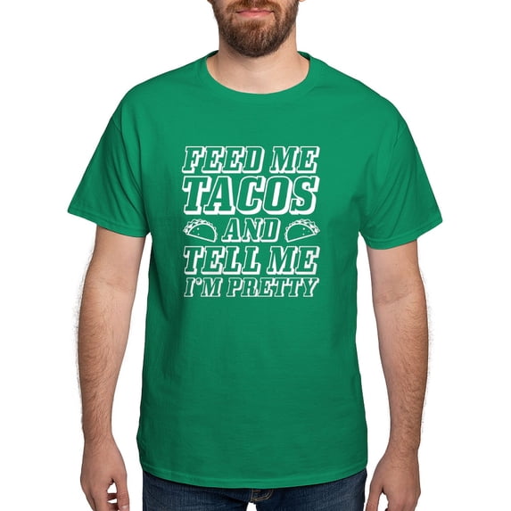 CafePress - Feed Me Tacos Dark T Shirt - Men's Classic Graphic Cotton T-Shirt