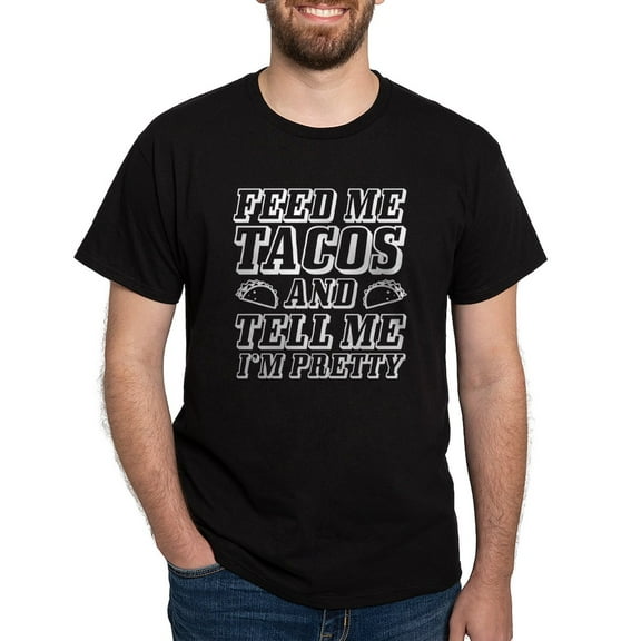 CafePress - Feed Me Tacos Dark T Shirt - Men's Classic Graphic Cotton T-Shirt