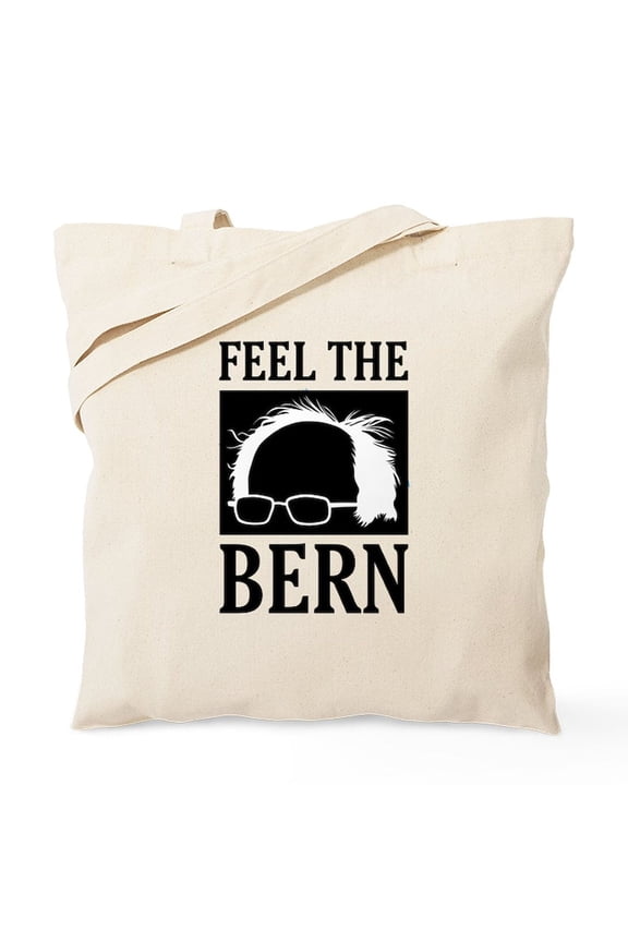 - Feel The Bern [Hair] Tote Bag - Unisex Canvas Tote Bag, Beige, 1-Piece