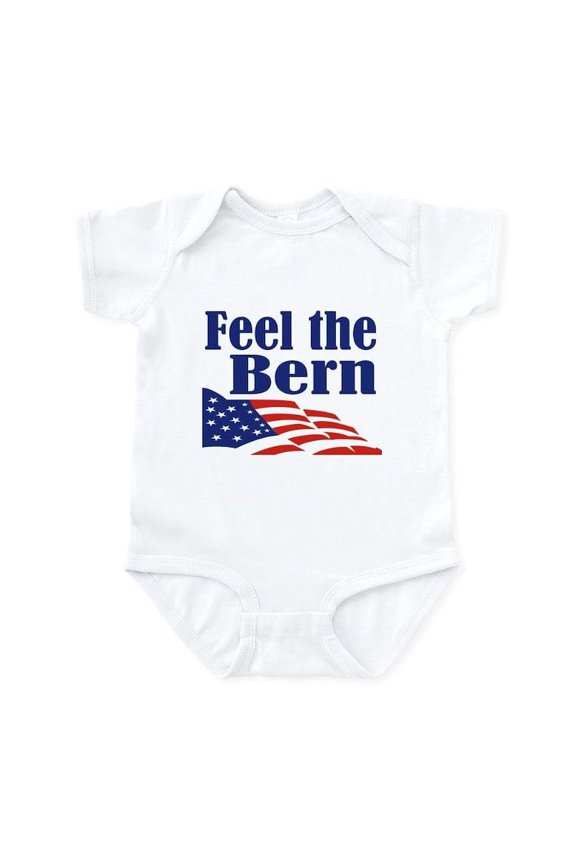 - Feel The Bern Infant Bodysuit - Baby Light Bodysuit, Size Newborn - 24 Months