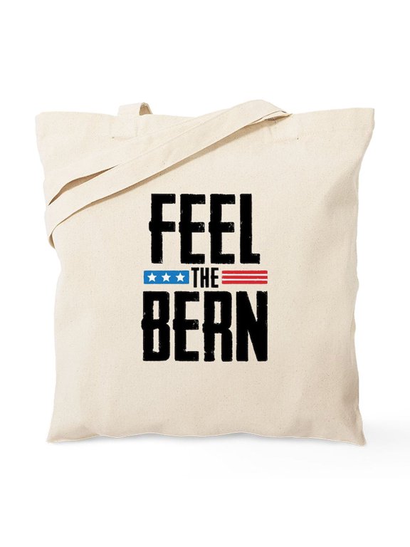 - Feel The Bern Tote Bag - Unisex Canvas Tote Bag, Beige, 1-Piece