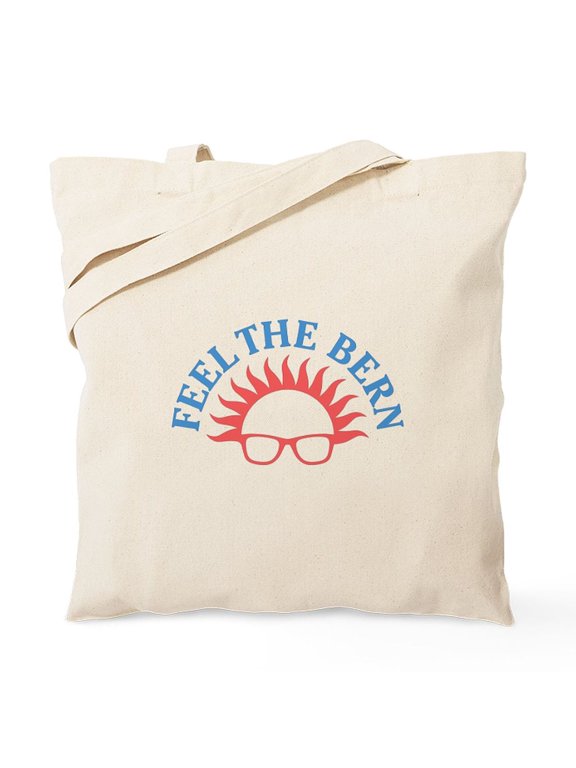 - Feel The Bern Tote Bag - Unisex Canvas Tote Bag, Beige, 1-Piece