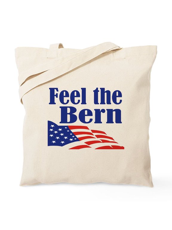 - Feel The Bern Tote Bag - Unisex Canvas Tote Bag, Beige, 1-Piece