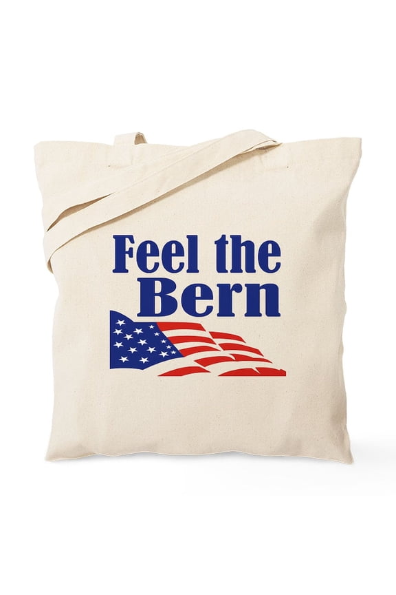 - Feel The Bern Tote Bag - Unisex Canvas Tote Bag, Beige, 1-Piece