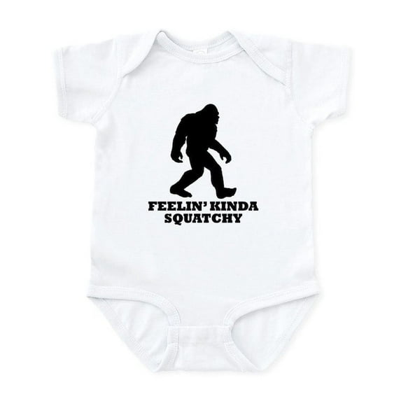 CafePress - Feelin Kinda Squatchy Body Suit - Baby Light Bodysuit, Size Newborn - 24 Months