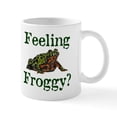 thumbnail image 1 of CafePress - Feeling Froggy? Mug - 11 oz Ceramic Mug - Novelty Coffee Tea Cup, 1 of 6