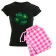thumbnail image 1 of CafePress - Feeling Lucky? Women's Dark Pajamas - Women's Short Sleeve Print T-Shirt and Pants Dark Cotton Pajama Set, 1 of 7