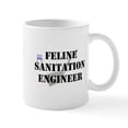 thumbnail image 1 of CafePress - Feline Sanitation Engineer Mug - 11 oz Ceramic Mug - Novelty Coffee Tea Cup, 1 of 4