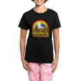 thumbnail image 1 of CafePress - Fell Off My Unicorn Women's Dark Pajamas - Women's Short Sleeve Print T-Shirt and Pants Dark Cotton Pajama Set, 1 of 7